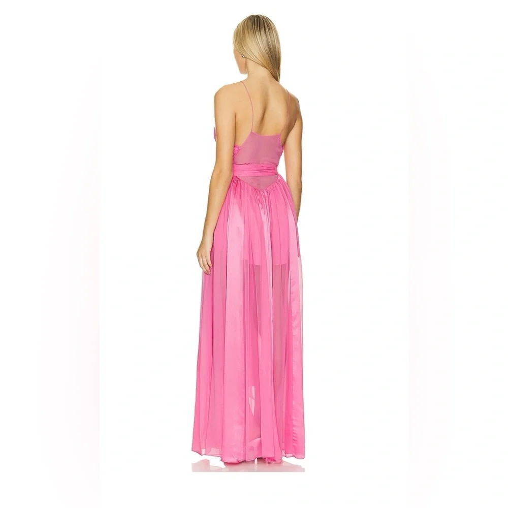 LoveShackFancy ZAMIA DRESS IN PINK DAIQUIRI - Picture 6 of 8